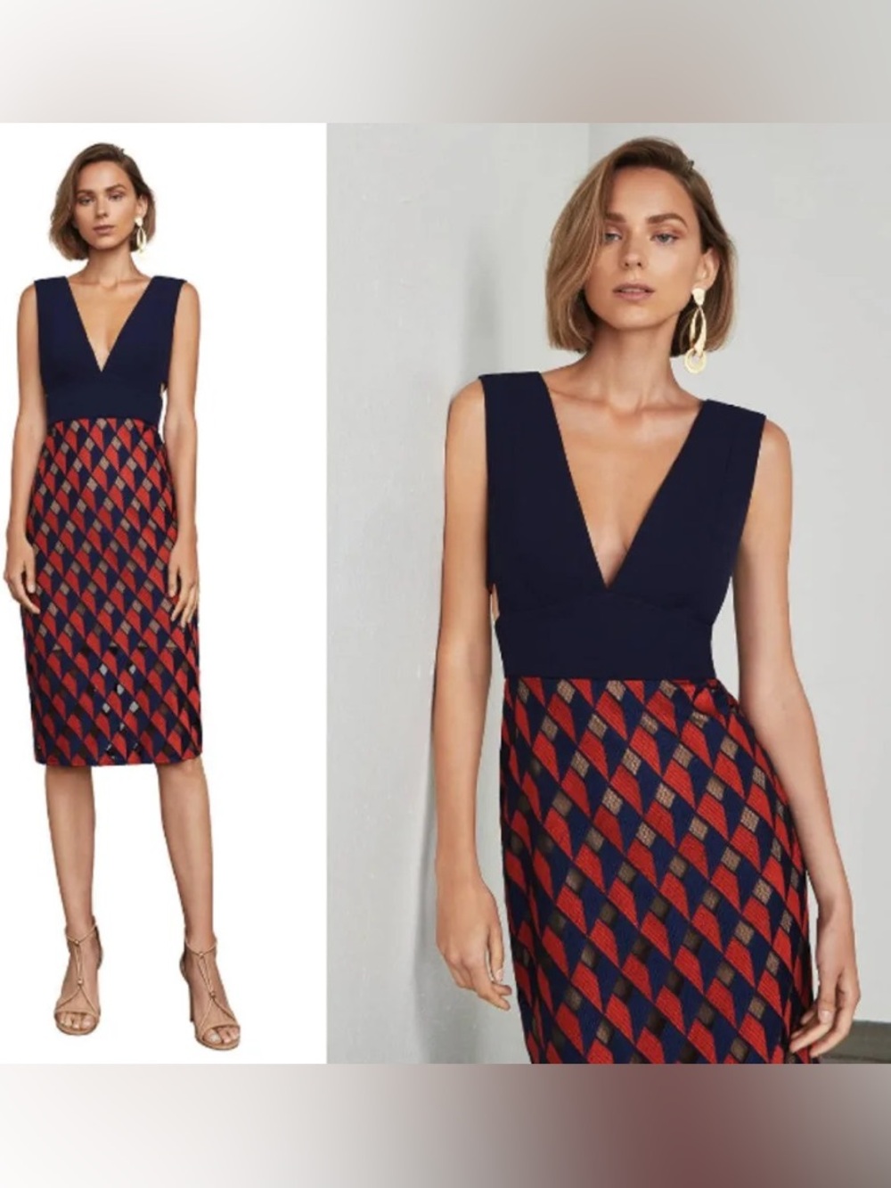 BCBGMaxAzria Rosalina Embroidered Peplum Dress
BCBGMaxAzria